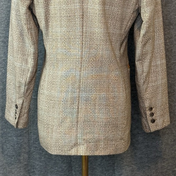 Harvé Benard Wool Blazer Womens Size 4 | Plaid Check Tweed | Classic Workwear - Picture 8 of 11